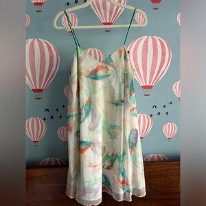 Flowy watercolor Zara dress in size M!